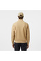 Men's Classic Fit Half-Zip Beige Sweatshirt - 5