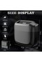 1 Pack Car Trash Can with Lid, Built-in Storage Garbage Bag, Black - 7