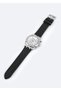 Men's Black Leather Watch B009054 - 3