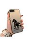 iPhone 7 Plus Compatible Silicone Hard-Edge Back Case with Patterned "Lovers" Design Phone Case