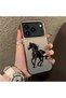 iPhone 18 Pro-Compatible Silicone Hard-Edge Back Case with Patterned "Lovers" Design Phone Case - 3
