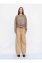 New season women's knit blouse with lace details and a round neckline 190869. - 5