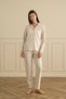 18109 Women's Printed Long-Sleeve Pajama Set with Buttons - 2