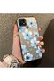Realme C21 Compatible Silicone Hard-Edge Back Case with Floral Print—Romantic Couple Phone Case - 3