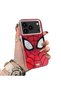 iPhone 18 Pro Max Compatible Silicone Hard-Edge Back Case with Spider-Man Design—Couple's Phone Case