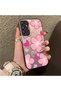Samsung Galaxy A24 Compatible Silicone Hard-Edge Back Case with Strawberry Pattern—Cute Couple Phone Case - 3