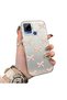 Realme C15 Compatible Silicone Hard-Edge Back Case with Bow Tie Pattern—Cute Couple Phone Case