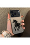 iPhone 18 Pro Max Compatible Silicone Hard-Edge Back Case with Patterned "Lovers" Design Phone Case - 3