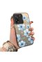 Mi 13T-Compatible Silicone Hard-Edge Back Case with Floral Print—Romantic Couple Phone Case