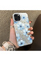 iPhone 13 Pro Max Compatible Silicone Edge-to-Edge Back Case with Floral Print—Romantic Couple Phone Case - 3