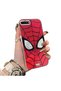 iPhone 7 Plus Compatible Silicone Hard-Edge Back Case with Spider-Man Design—Couple's Phone Case