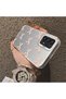 Samsung Galaxy A73 Compatible Silicone Hard-Edge Back Case with Bow Tie Pattern—Romantic Couple Phone Case - 4