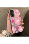 Samsung Galaxy A14 Compatible Silicone Hard-Edge Back Case with Strawberry Pattern—Cute Couple Phone Case - 3