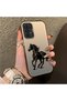 Samsung Galaxy A23 Compatible Silicone Hard-Edge Back Case with Patterned "Lovers" Design Phone Case - 3