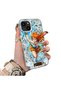 iPhone 15-Compatible Silicone Edge-Reinforced Back Case with Nami Pattern—Lovers' Phone Case