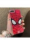 iPhone 7 Plus Compatible Silicone Hard-Edge Back Case with Spider-Man Design—Couple's Phone Case - 3
