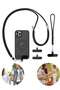 2-Piece Phone Lanyard, Versatile Shoulder Neck Strap, Multi-Functional Nylon Patch, Adjusta