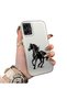 Samsung Galaxy A06 Compatible Silicone Hard-Edge Back Case with Patterned "Lovers" Phone Case