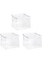 Clear Zippered Organizers, 3-Pack