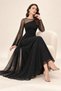 New Season Women's Sandy Dress with Long Sleeves, Half-Crew Neck, and Tulle Detail 32807 - 6