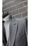 Classics Men's Slim Fit 6-Drop Pointed-Collar Vest Set Polyviscose Suit with Double Slits - 2