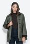 Velvet-Collar Coat with Metal Buckles - 2
