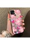 Realme C21 Compatible Silicone Hard-Edge Back Case with Strawberry Pattern—Romantic Couple Phone Case - 3