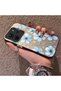 Redmi Note 14 4G-Compatible Silicone Hard-Edge Back Case with Floral Print—Romantic Couple Phone Case - 2