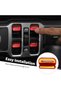 for JL/JT Window Button Cover, 4 Pack Window Switch Cover Trim Interior Accessories Compatible with - 6