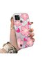 Realme C21Y Compatible Silicone Hard-Edge Back Case with Strawberry Pattern—Romantic Couple Phone Case