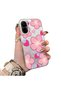 Realme 12 Lite Compatible Silicone Hard-Edge Back Case with Strawberry Pattern—Cute Couple Phone Case