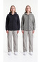 Women's Hooded 3-Thread Fleece Zippered Sweatshirt Jacket