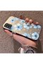 Samsung Galaxy A31 Compatible Silicone Hard-Edge Back Case with Floral Print—Romantic Couple Phone Case - 2