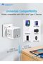 محول تمديد متعدد المنافذ مع 3 منافذ USB، وحدة تمديد مكعبة مع فتحات USB-C، شحن سريع 3.4 أمبير، M - 3