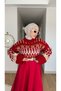 Interest Model: Short Knit Sweater with a Zigzag Patterned Design - 6