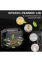1 Pack Car Trash Can with Lid, Built-in Storage Garbage Bag, Black - 3