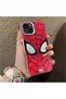 iPhone 15 Plus Compatible Silicone Hard-Edge Back Case with Spider-Man Design—Couple's Phone Case - 3