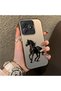 غطاء هاتف سيليكوني بتصميم حصان، متوافق مع هاتف Realme Note 60، مع حواف صلبة وظهر متين. - 3