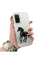 Redmi Note 10 Pro Compatible Silicone Hard-Edge Back Case with Patterned "Lovers" Design Phone Case