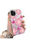 iPhone 12 Pro Max Compatible Silicone Edge-to-Edge Back Case with Strawberry Pattern—Cute Couple Phone Case