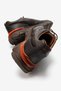 Men's Genuine Leather Brown Shoes with Orange Accents - 4