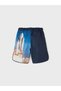 Boy's Navy Blue Swimsuit Shorts - 3