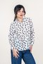 Women's Summer Coffee-Printed Viscose Shirt 2701 - 2