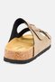Men Slip On Cork Sandals, Light Brown - 2