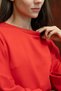 Red Casual Long-Sleeved Blouse - 2