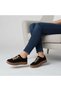 (Iniesta) Genuine Leather Upper and Lining, Non-Slip Rubber Sole, Women's Casual Shoes, BLACK - 4