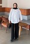 Hooded Zippered Sweatshirt Cardigan Gray