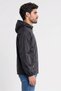 Men Regular Fit Long Sleeve Windbreaker Jacket, Black - 3