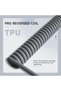 C01 Coiled Keyboard Cable, Pro Custom USB-C Aviator Cable-Grey - 3