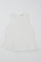 Girls' Pantsuit with Eyelet Embroidery Details, Ages 4–8, Ecru - 8